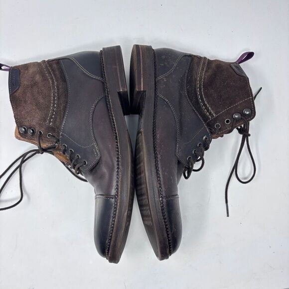 Clarks Brown Leather Suede Ankle - Picture 6 of 7